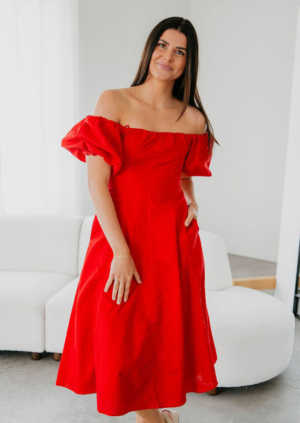 Serah A-Line Midi Dress product view