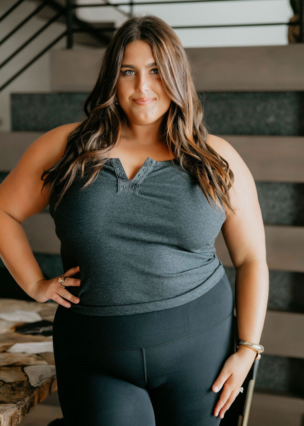 image of Tessa Eyelet Tank by Lily & Lottie