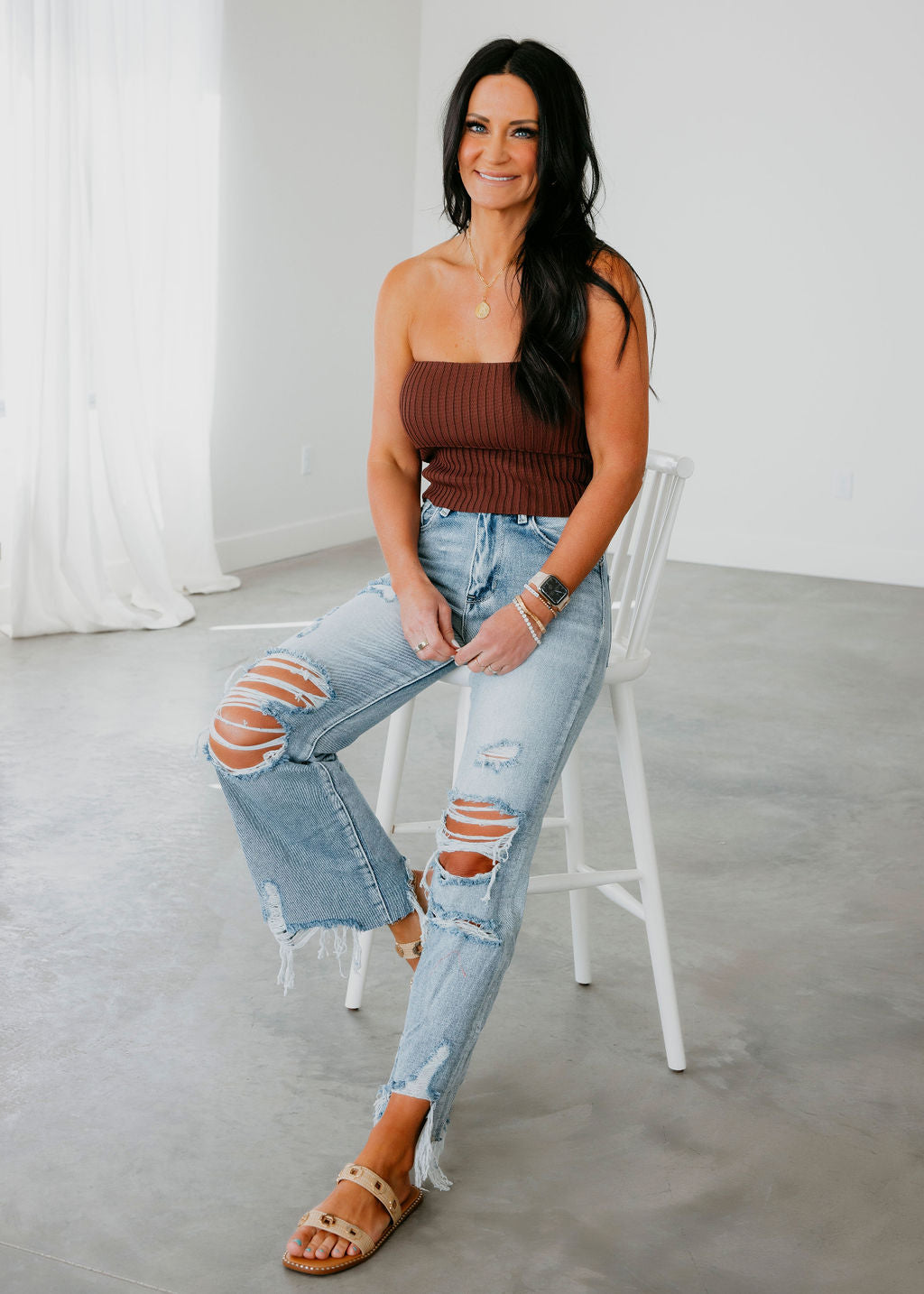 Eloise Ribbed Tube Top