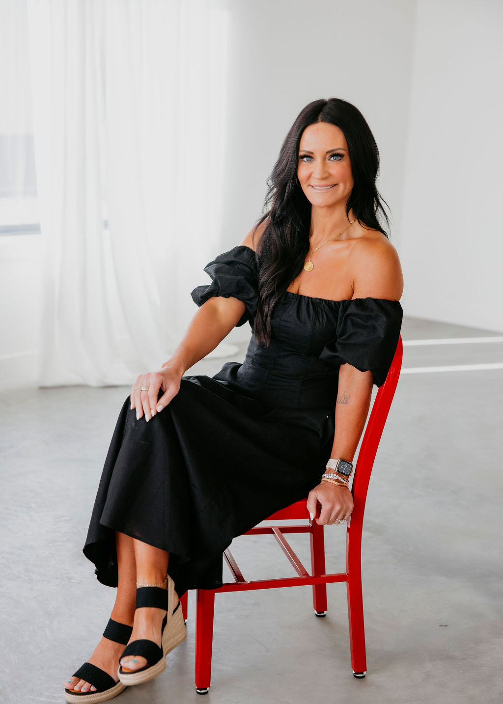 Serah A-Line Midi Dress