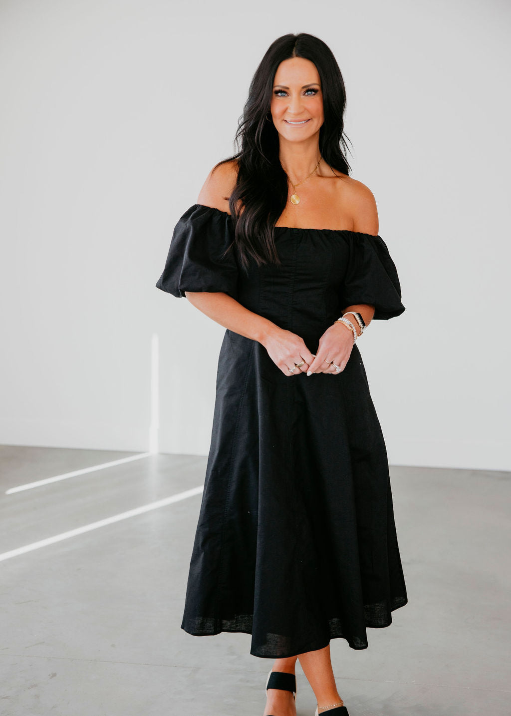 image of Serah A-Line Midi Dress