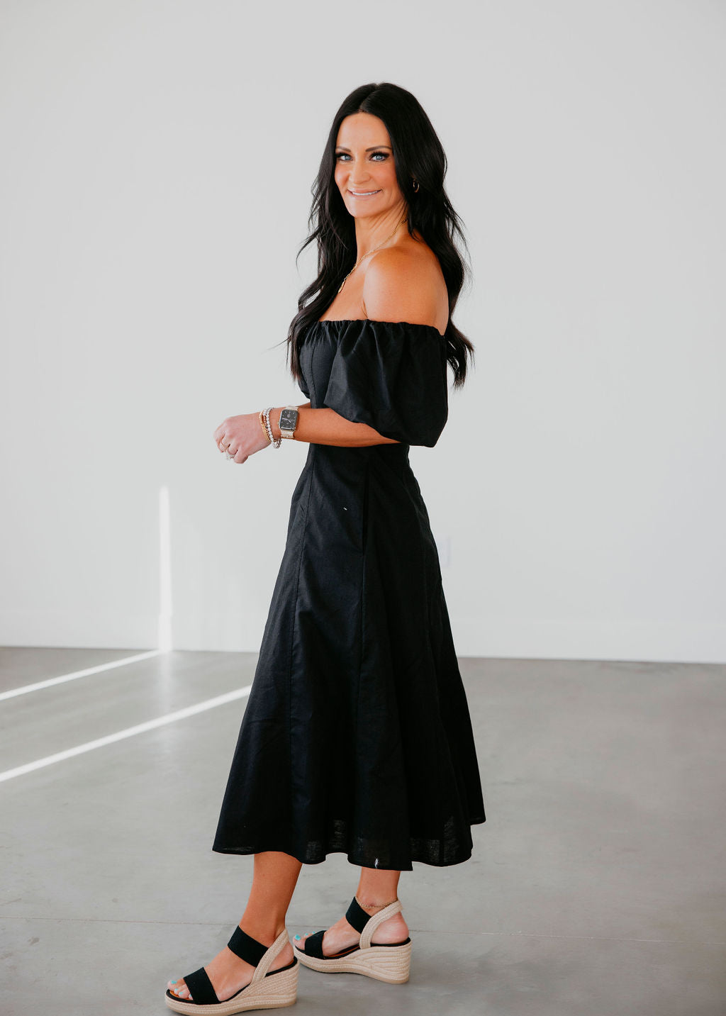 Serah A-Line Midi Dress