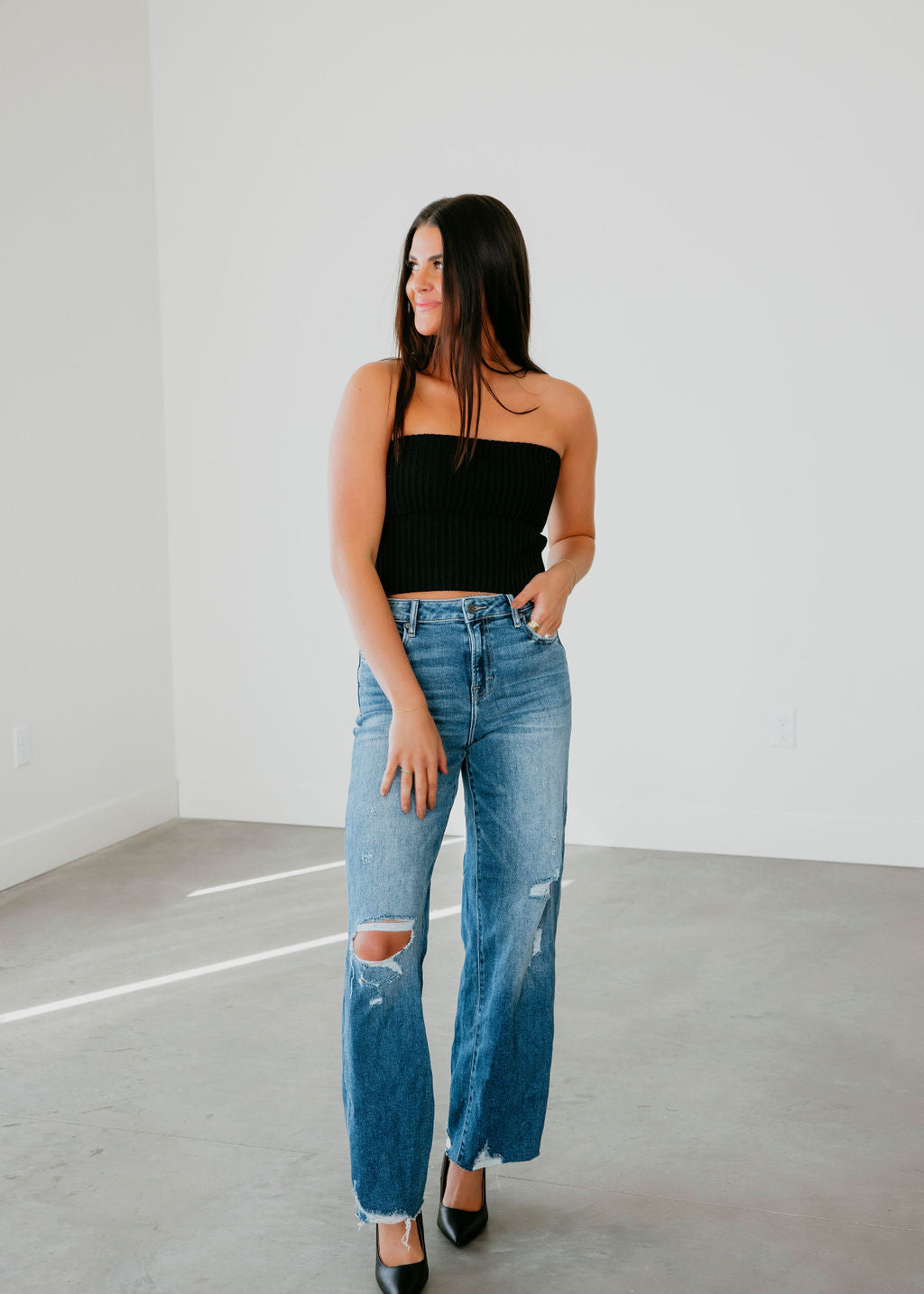 Eloise Ribbed Tube Top