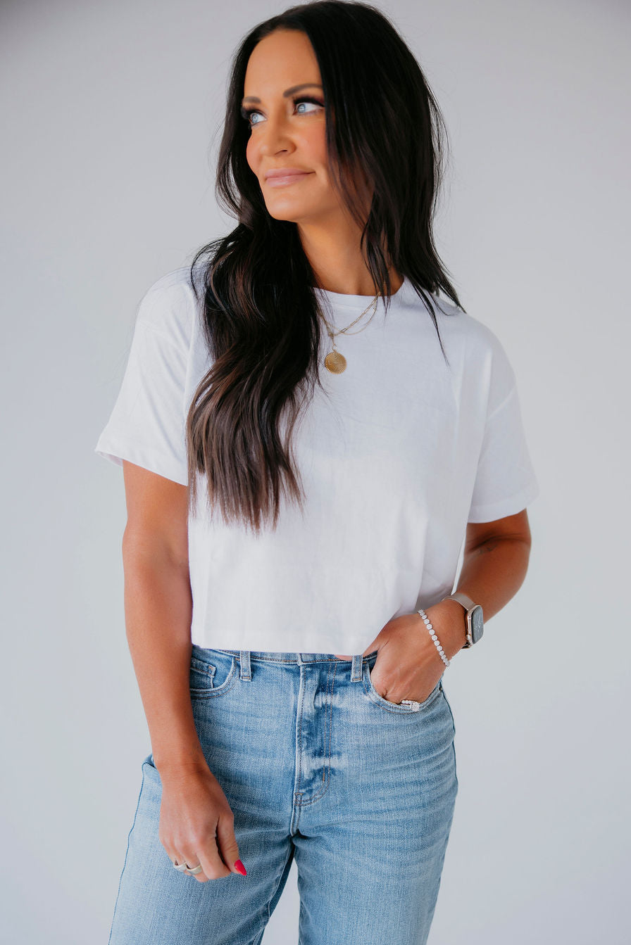 image of Chloe Crop Tee by Lily & Lottie