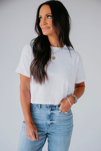 Chloe Crop Tee by Lily & Lottie