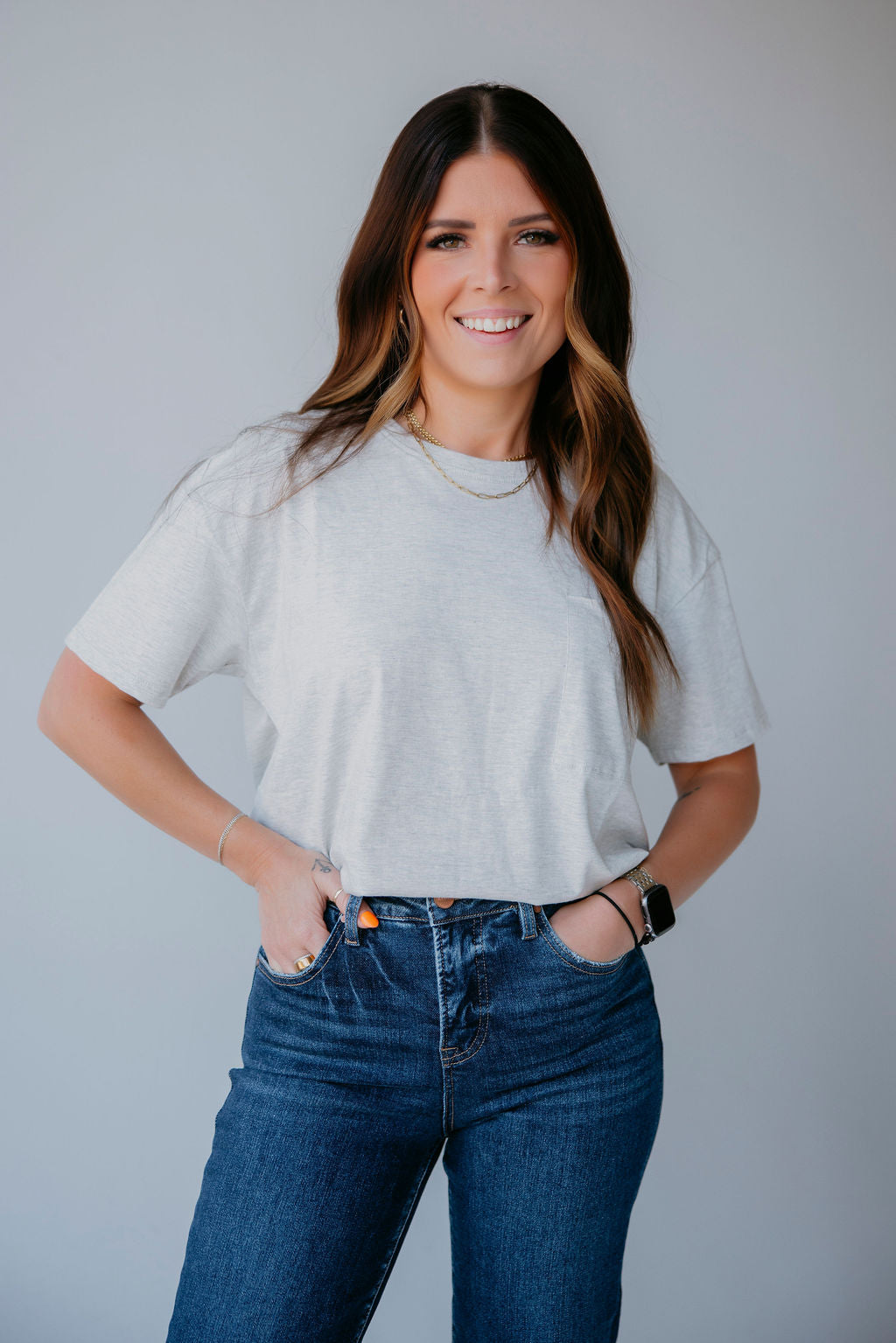 image of Lauren Pocket Tee by Lily & Lottie