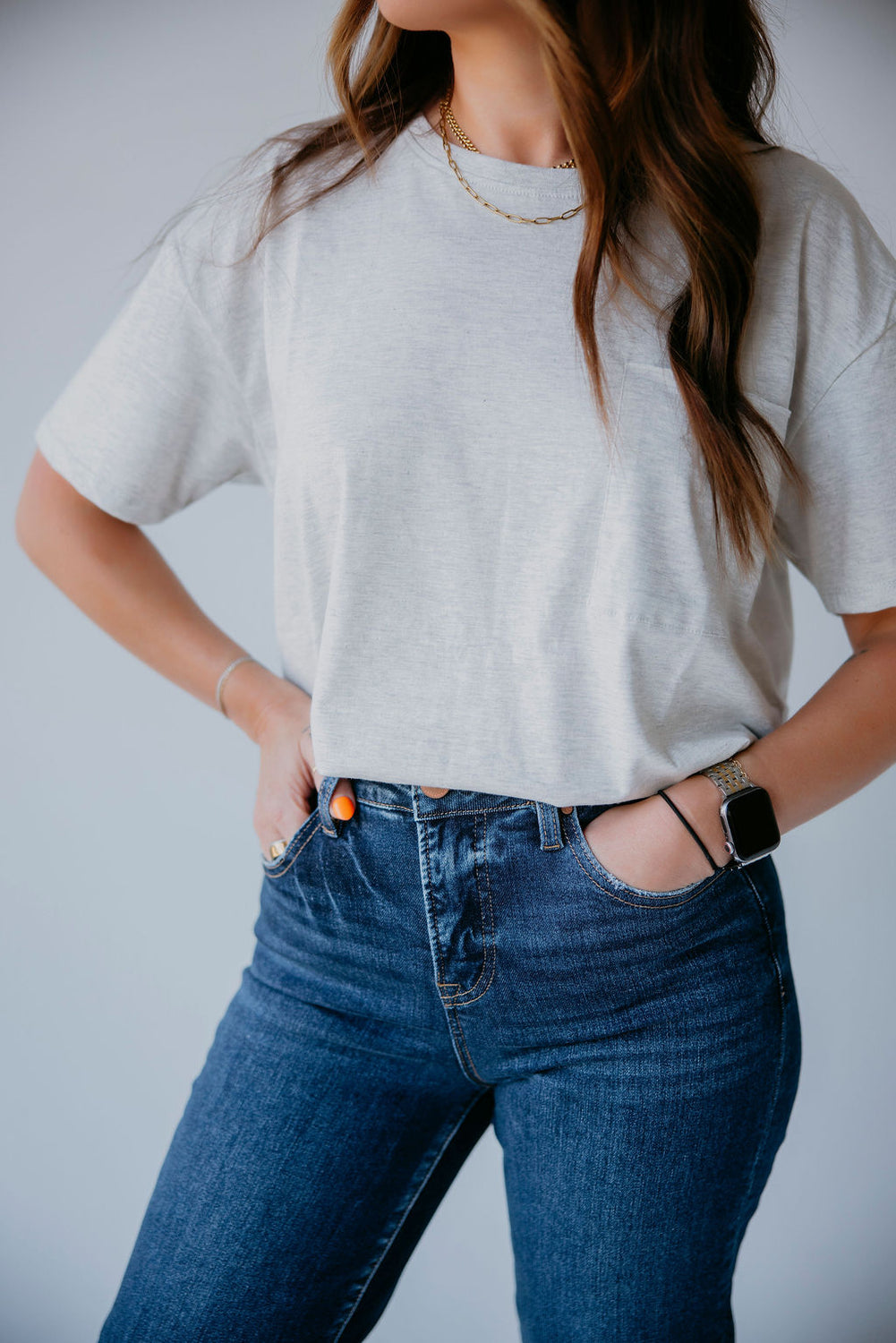 Lauren Pocket Tee by Lily & Lottie