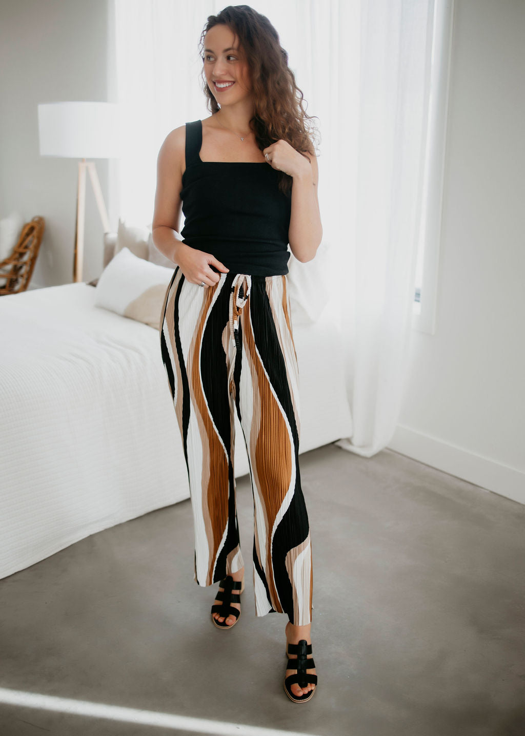 Alexa Pleated Wide Leg Pants