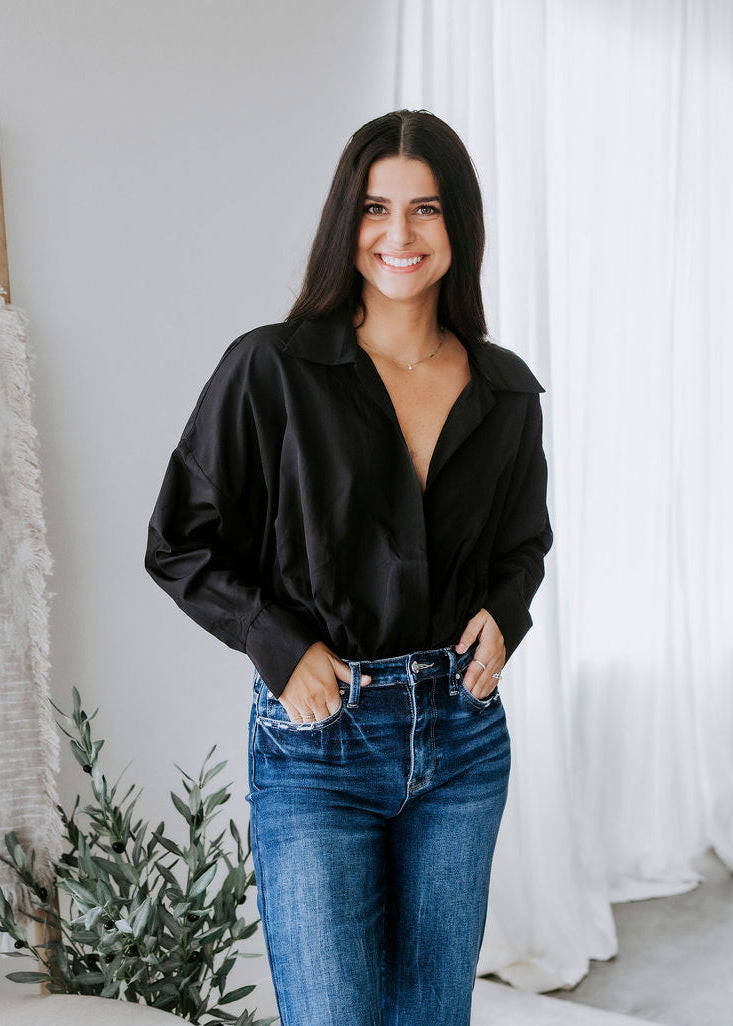 image of Silvia Collared Bodysuit