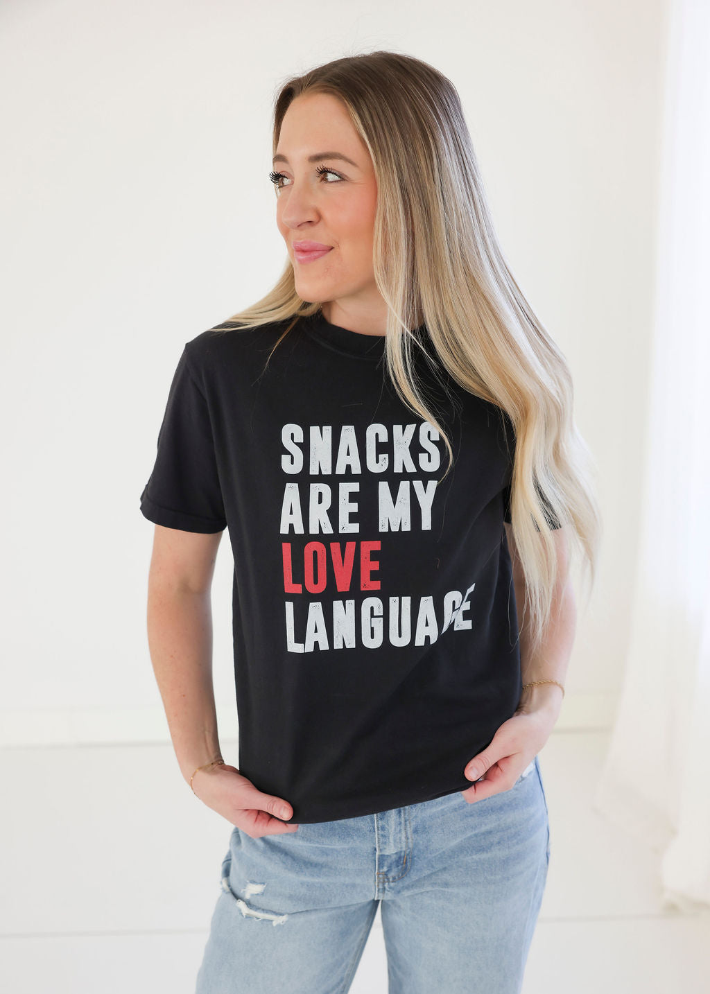 image of Snacks Love Language Graphic Tee