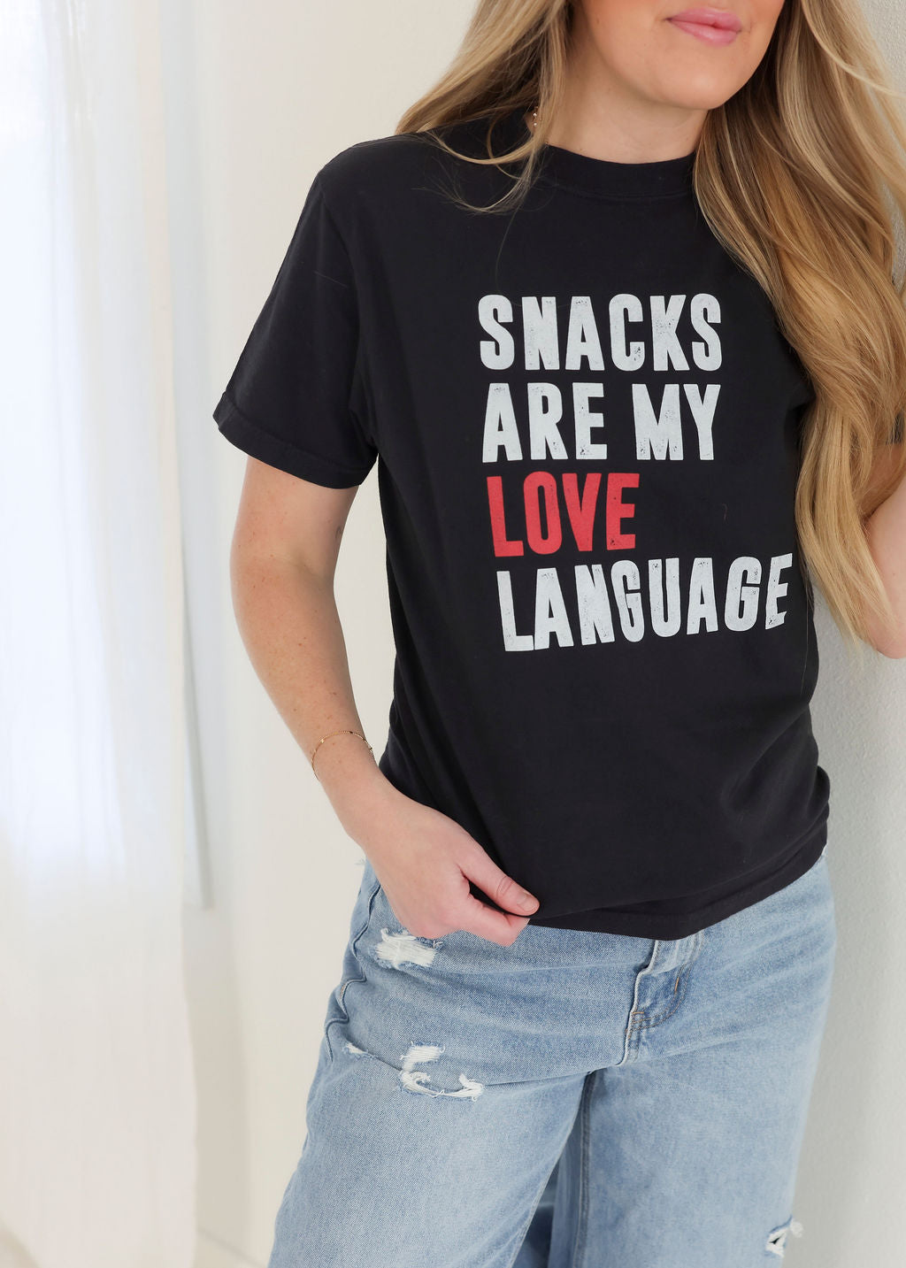 Snacks Love Language Graphic Tee