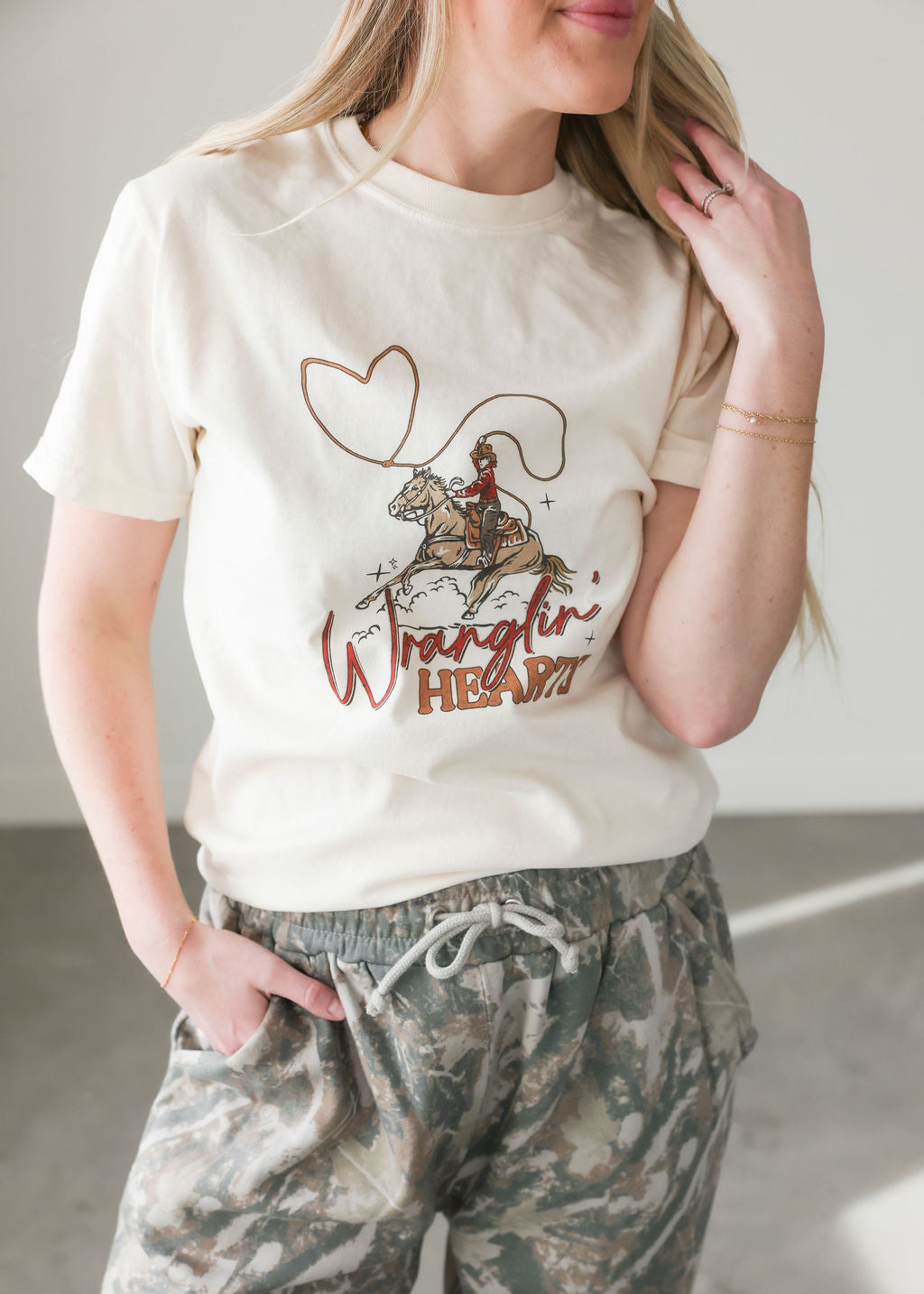 Wranglin' Hearts Graphic Tee