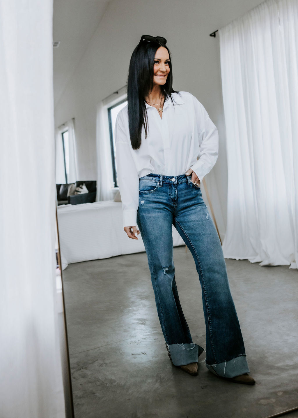 Silvia Collared Bodysuit