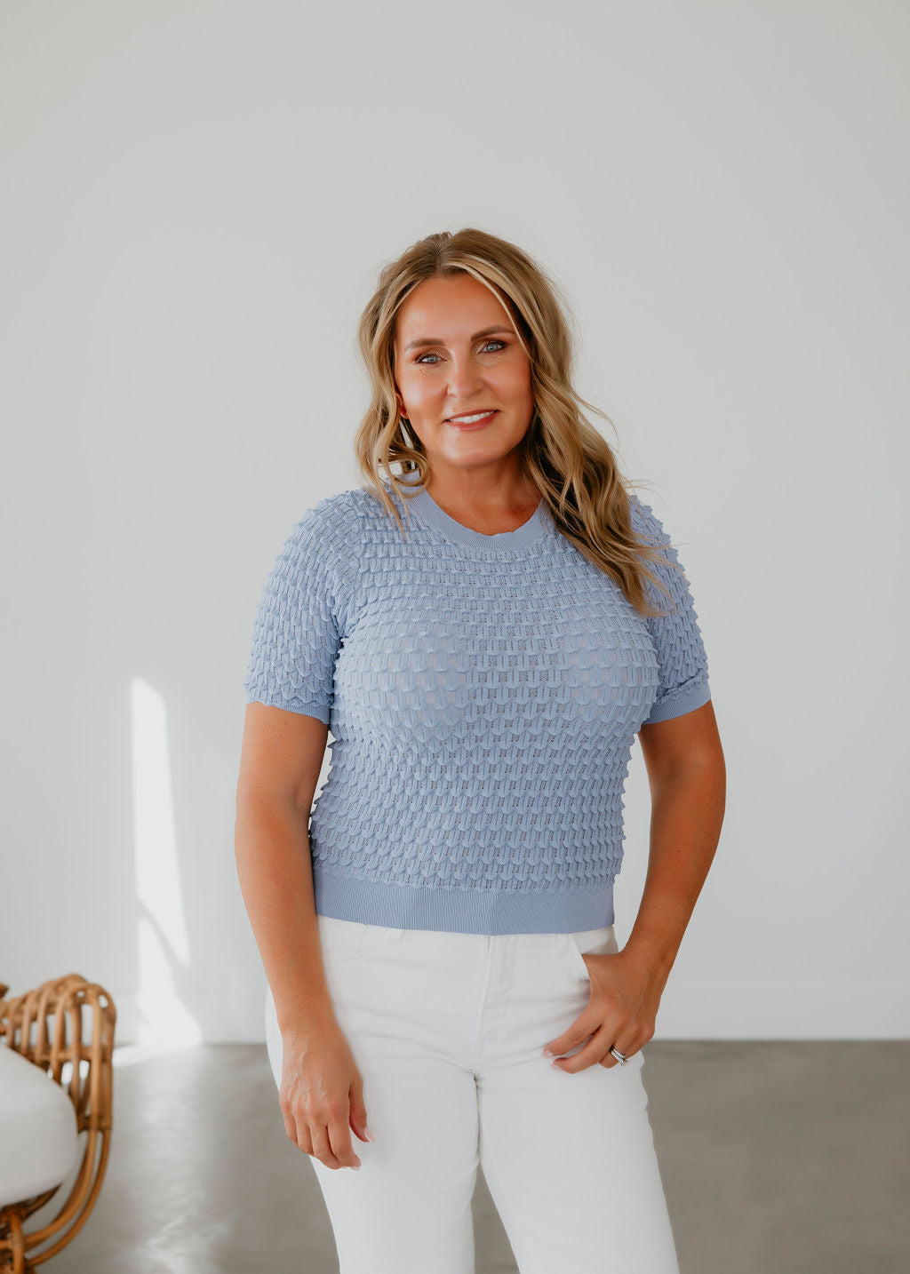 Lizzie Bubble Texture Top