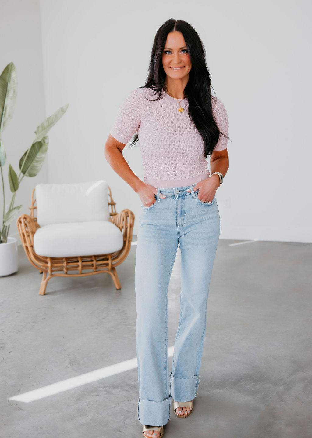 Lizzie Bubble Texture Top