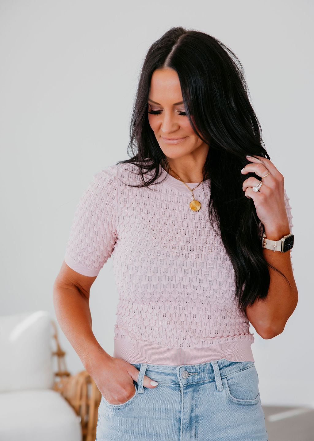 Lizzie Bubble Texture Top