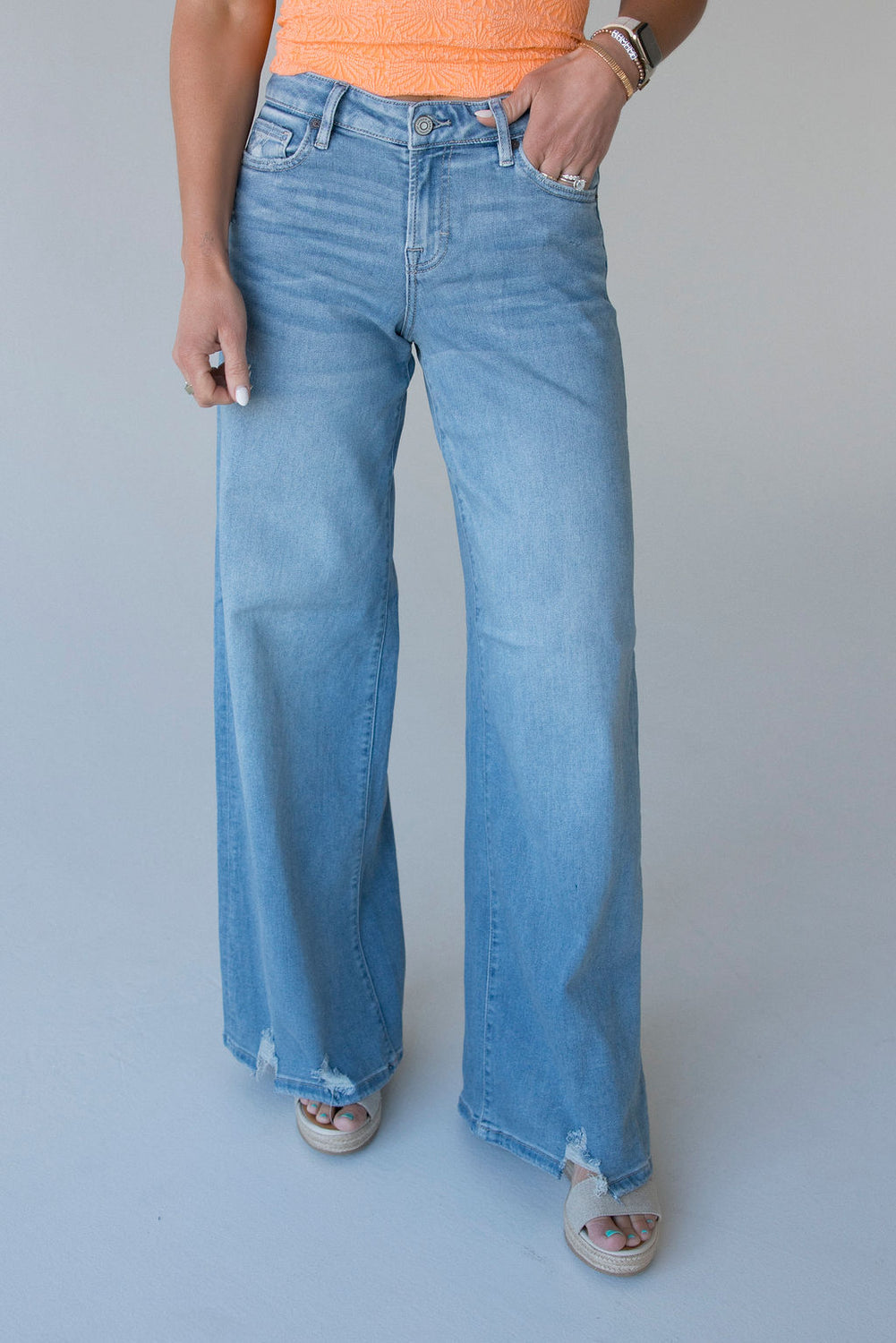 Kole Hidden Wide Leg Jeans