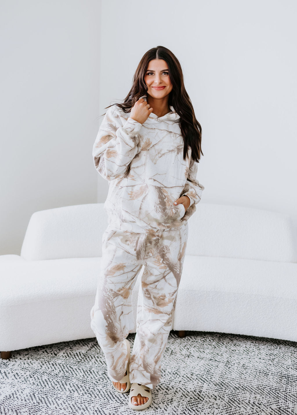 Sand Dune Camo Wide Leg Pant by Lily & Lottie