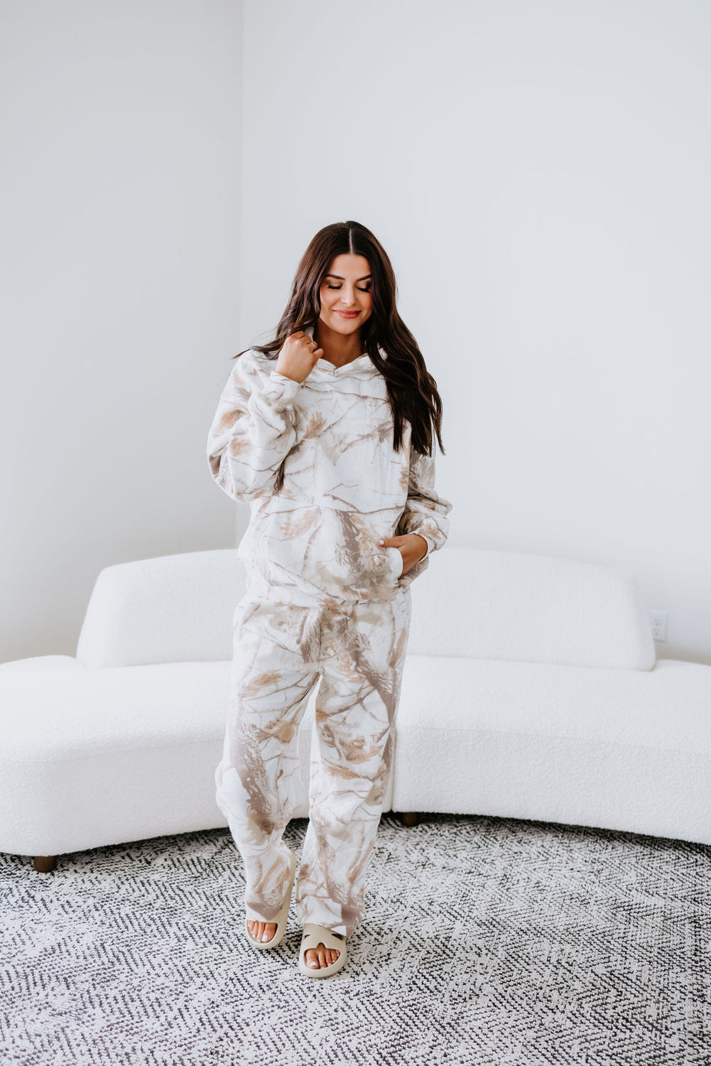 Sand Dune Camo Wide Leg Pant by Lily & Lottie