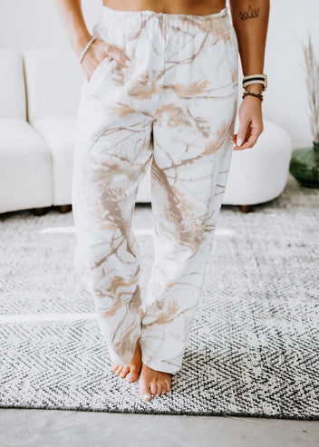 Sand Dune Camo Wide Leg Pant by Lily & Lottie
