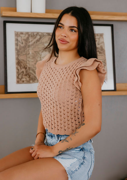 Kali Texture Knit Top product view