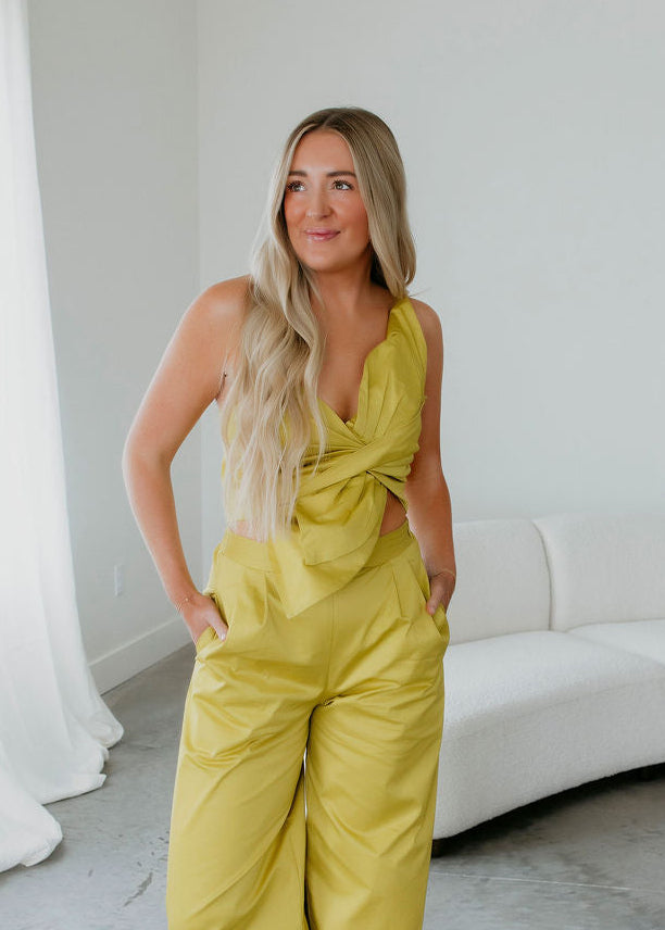 image of Amaya Pleated Wide Leg Pants