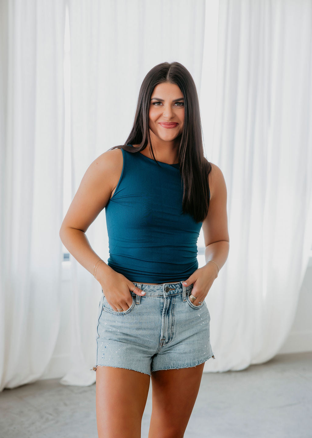 Clean Line Boat Neck Tank