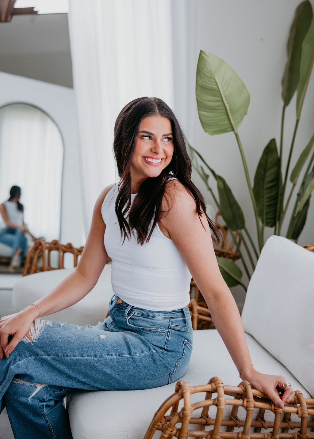 Clean Line Boat Neck Tank