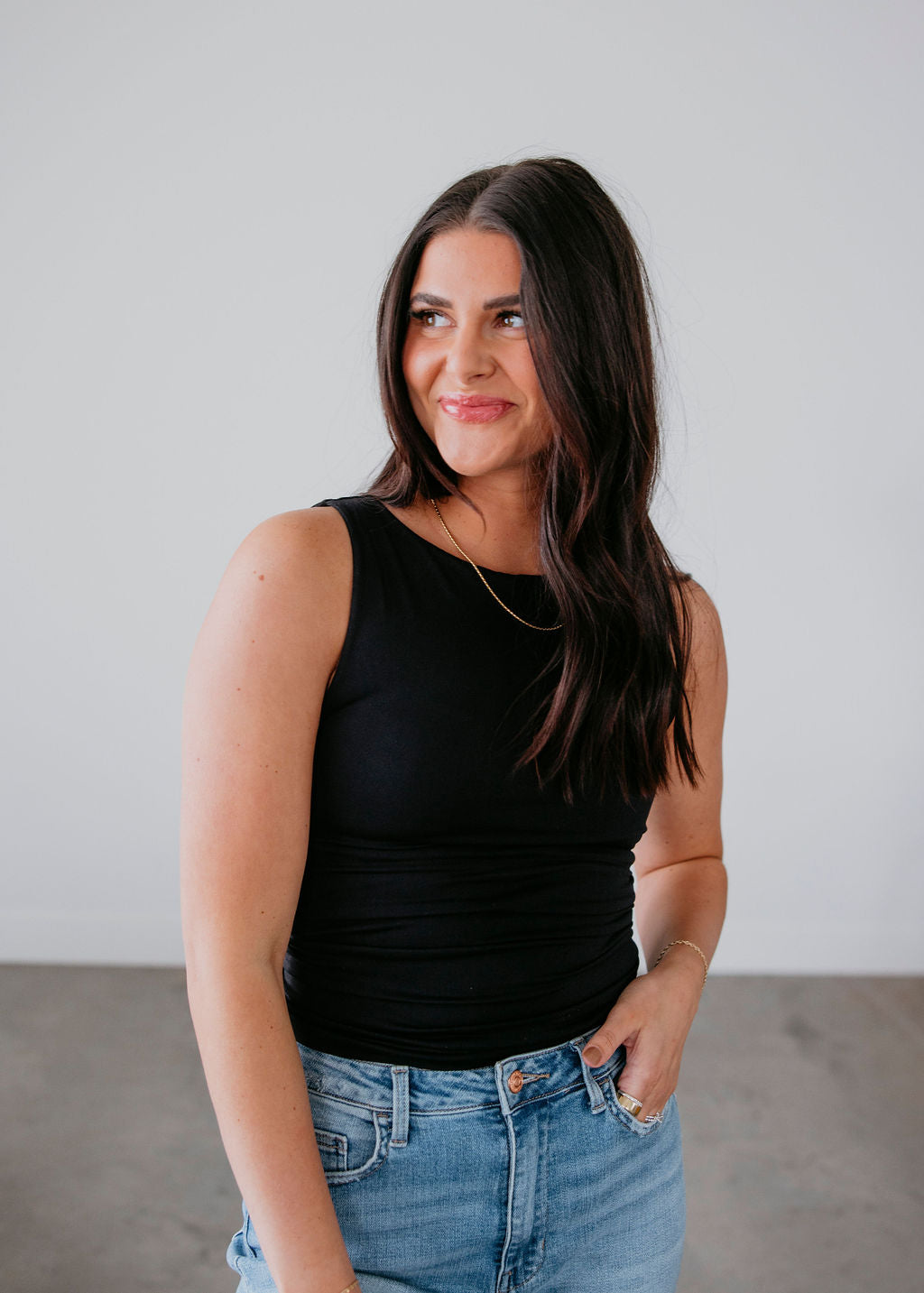 Clean Line Boat Neck Tank