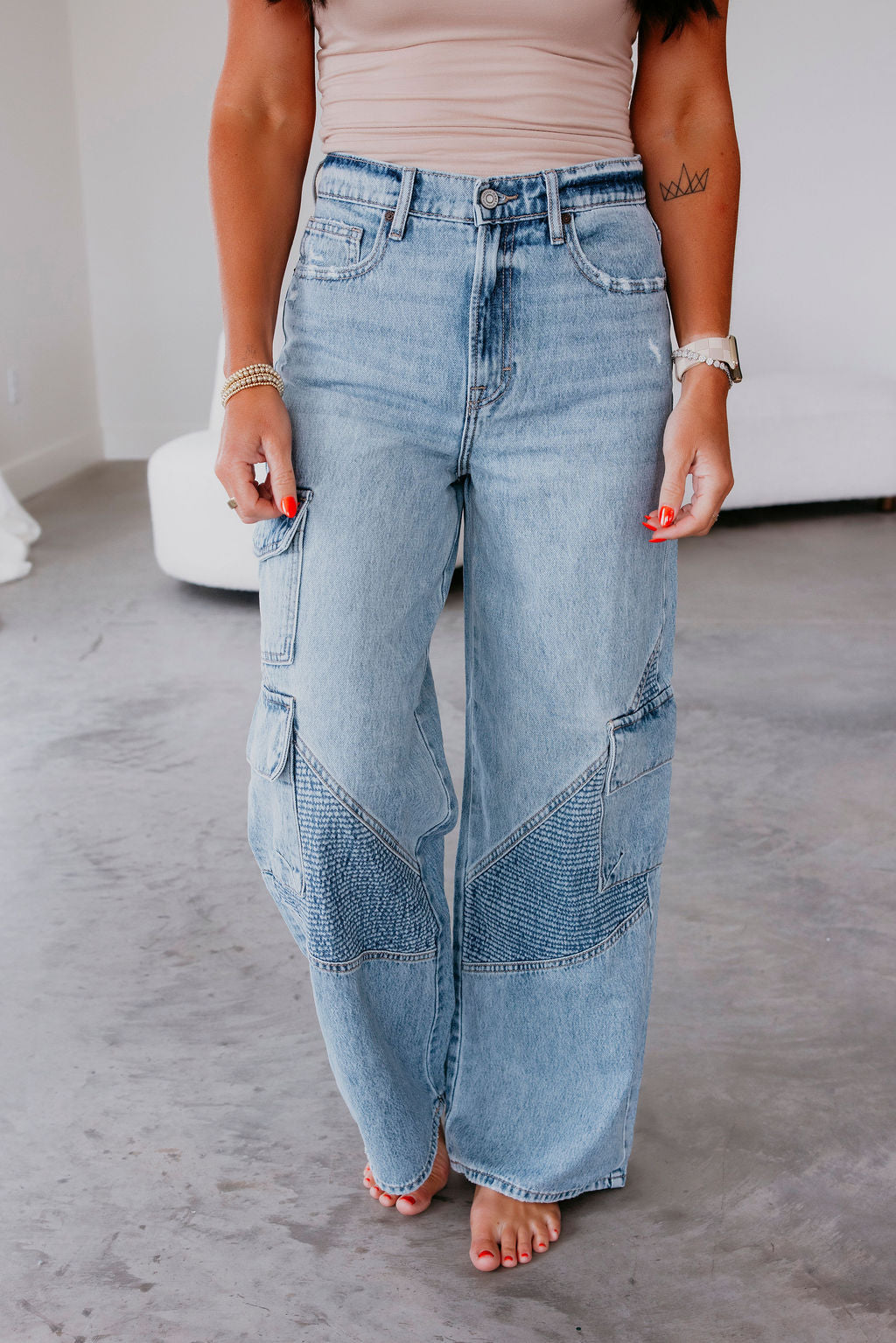 image of Cierra Hidden Cargo Jeans