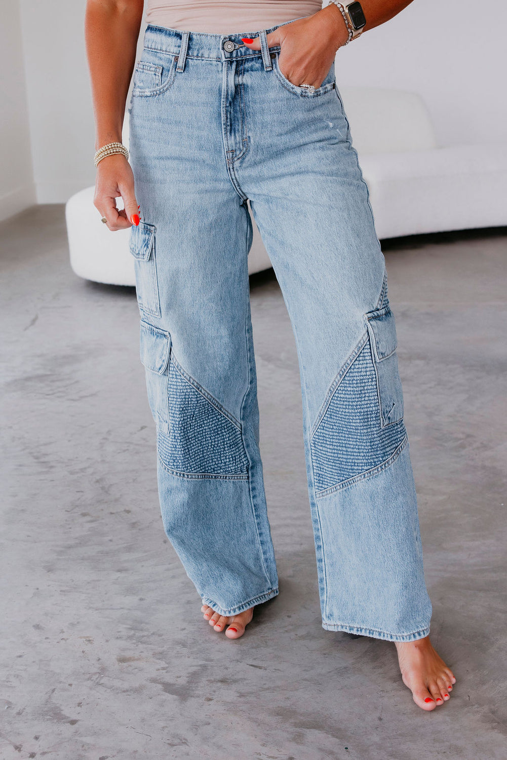Cierra Hidden Cargo Jeans