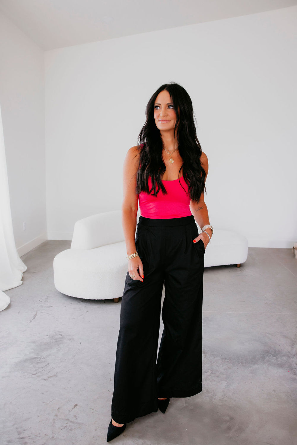 Amaya Pleated Wide Leg Pants