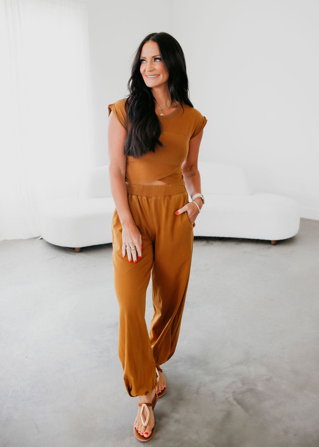 Drew Washed Wrap Top