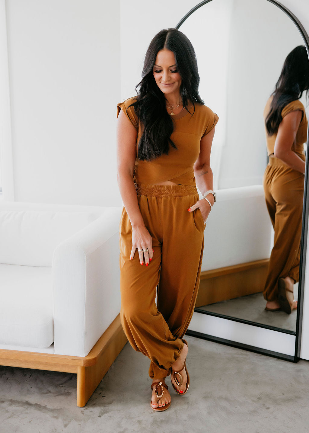 Drew Washed Wrap Top