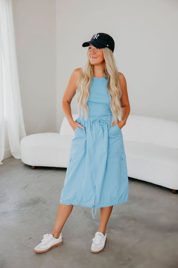 Audra Cargo Midi Dress