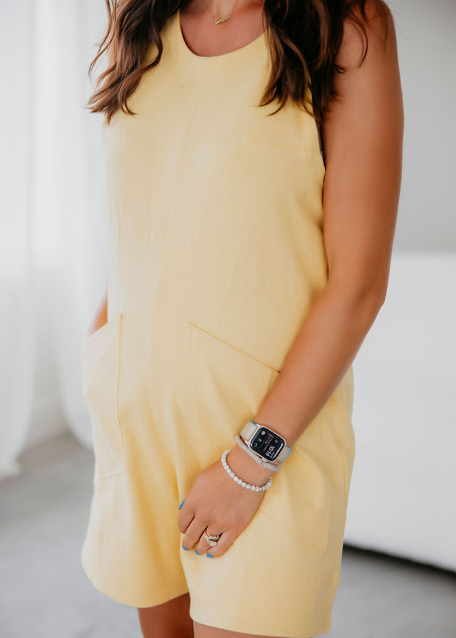 Caron Pocket Front Romper