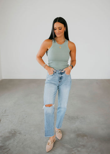 Lakelyn Ribbed Knit Tank