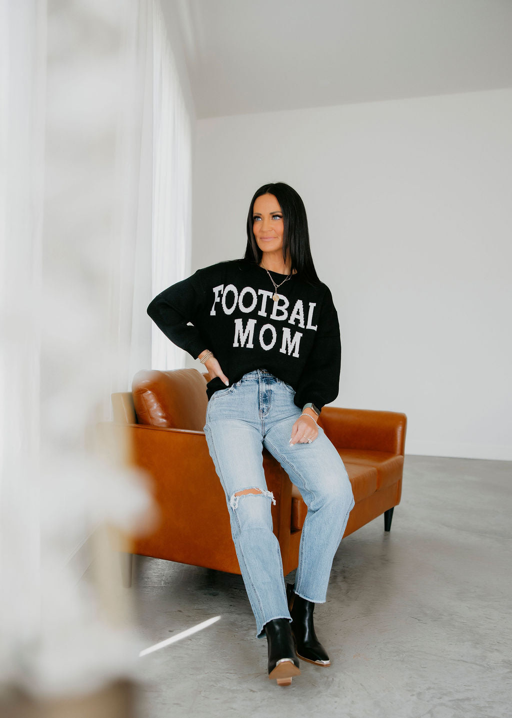 Football Mom Knit Sweater