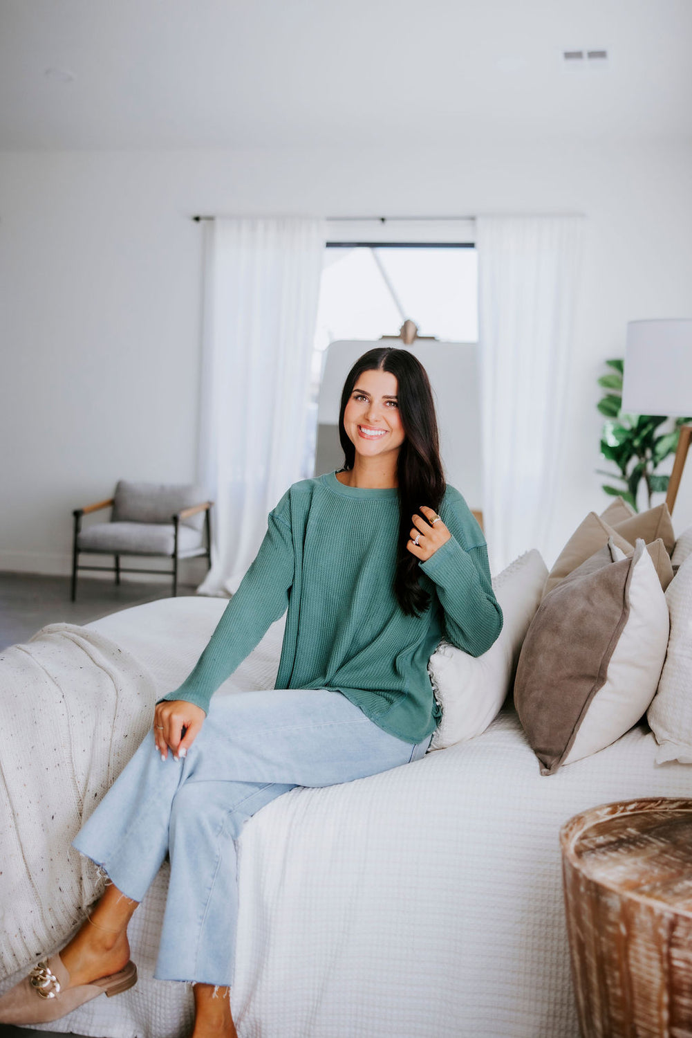 Riggs Oversized Waffle Knit Top