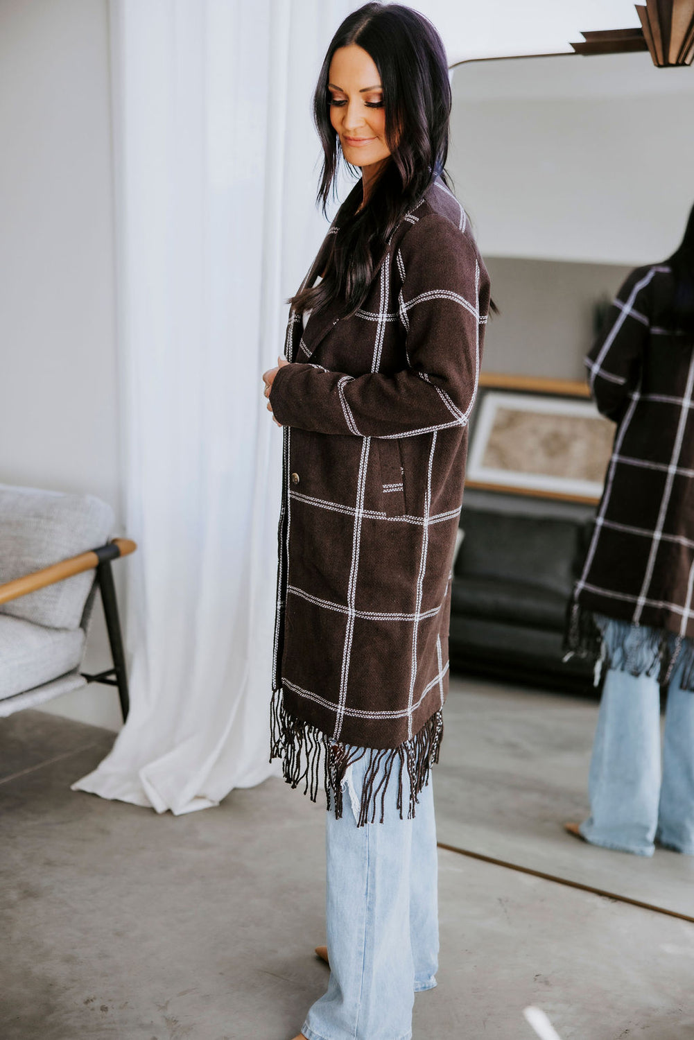 Luciana Fringe Coat