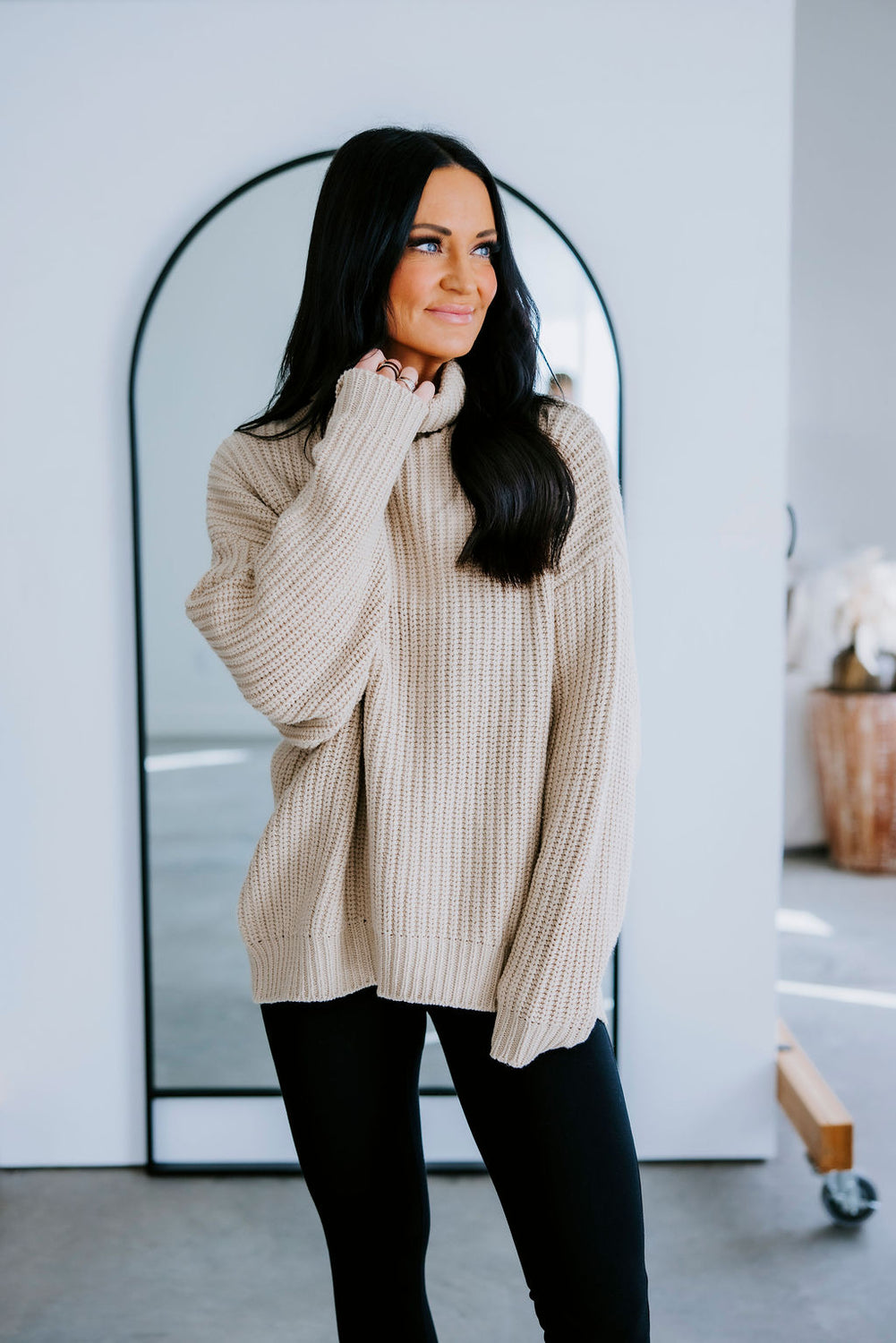 Amherst Funnel Neck Sweater by Lily and Lottie