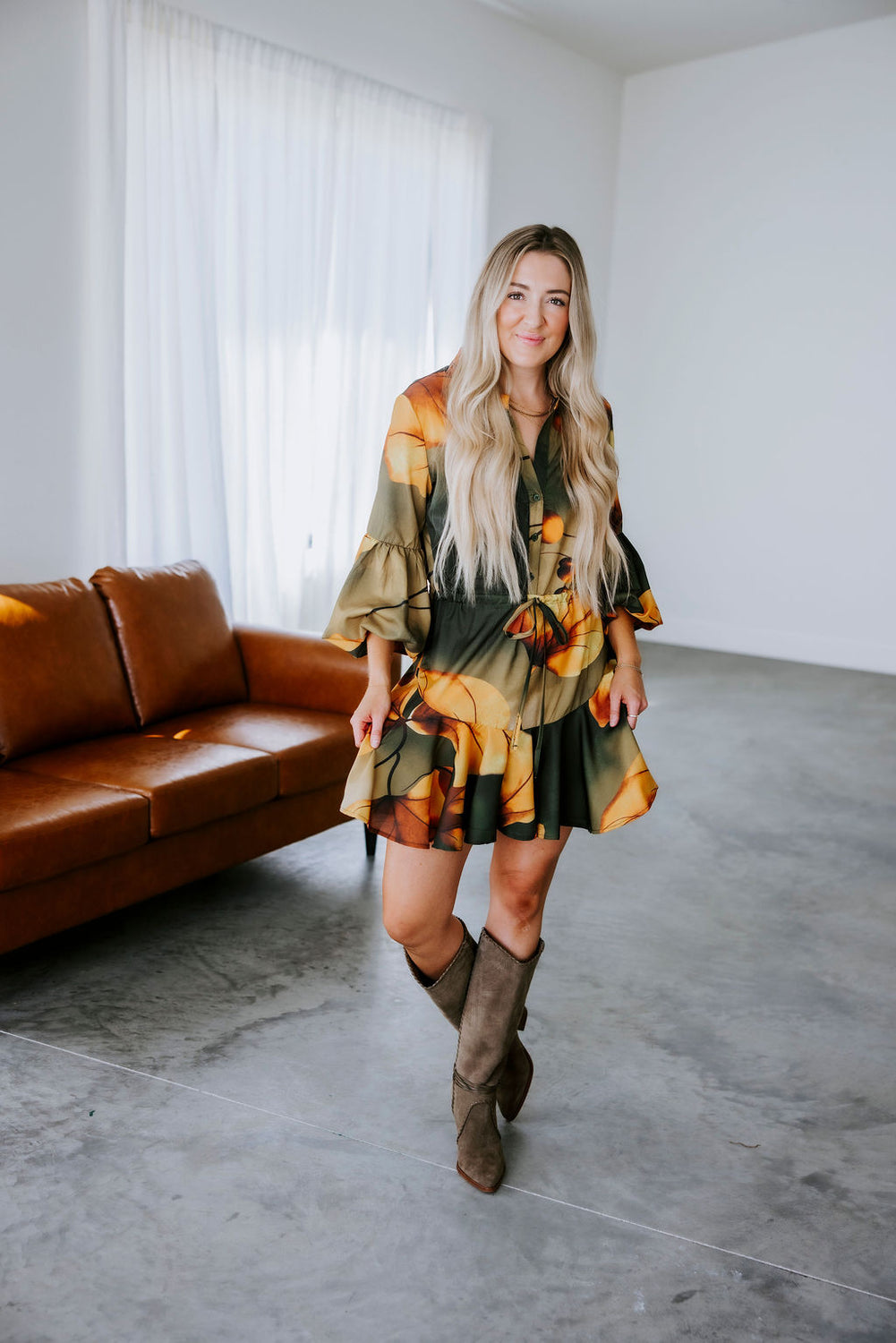 Lauryn Printed Mini Dress