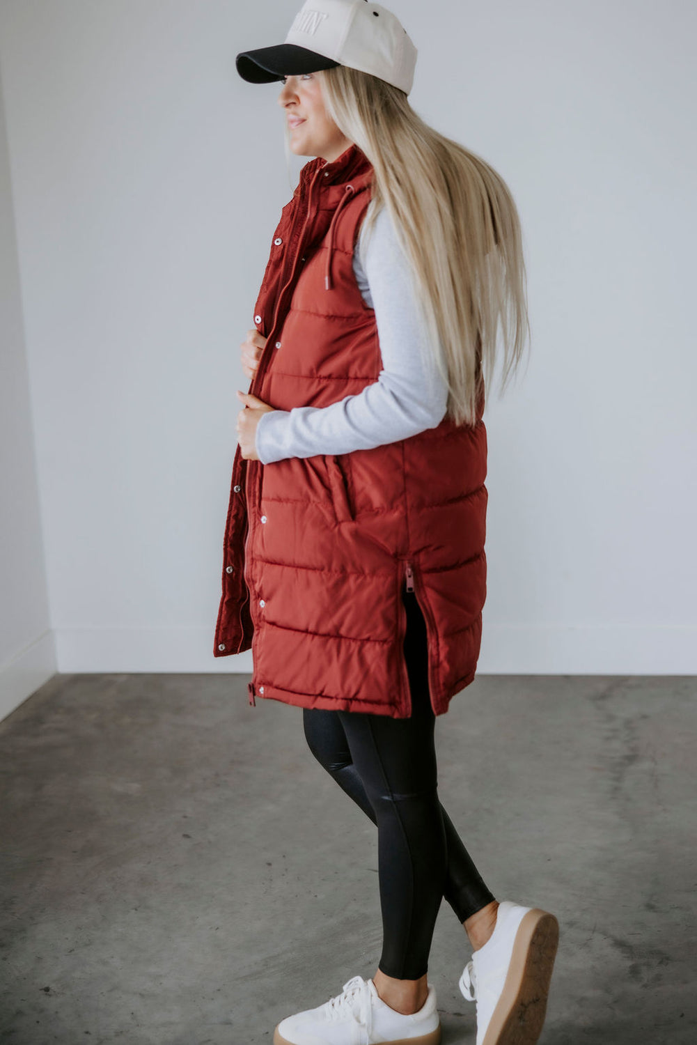 Peyton Hooded Puffer Vest