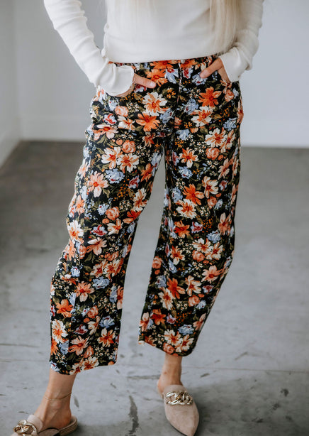 Jazlyn Floral Barrel Pants product view