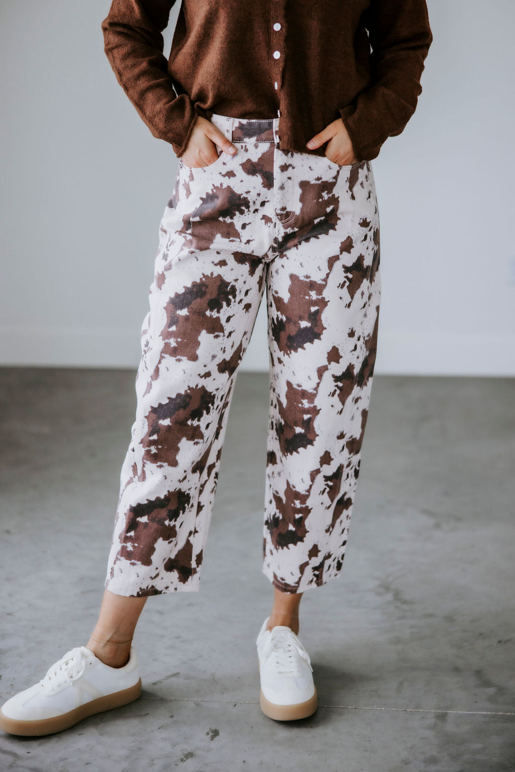 image of Harlow Multi Print Barrel Pants