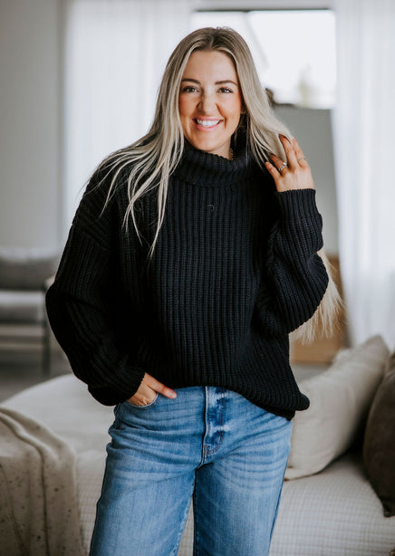 Amherst Funnel Neck Sweater by Lily and Lottie product view
