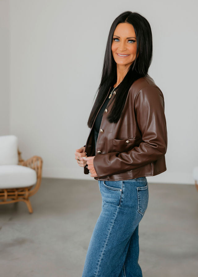 Cayli Faux Leather Jacket