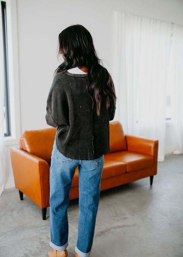 Addy Waffle Knit Top