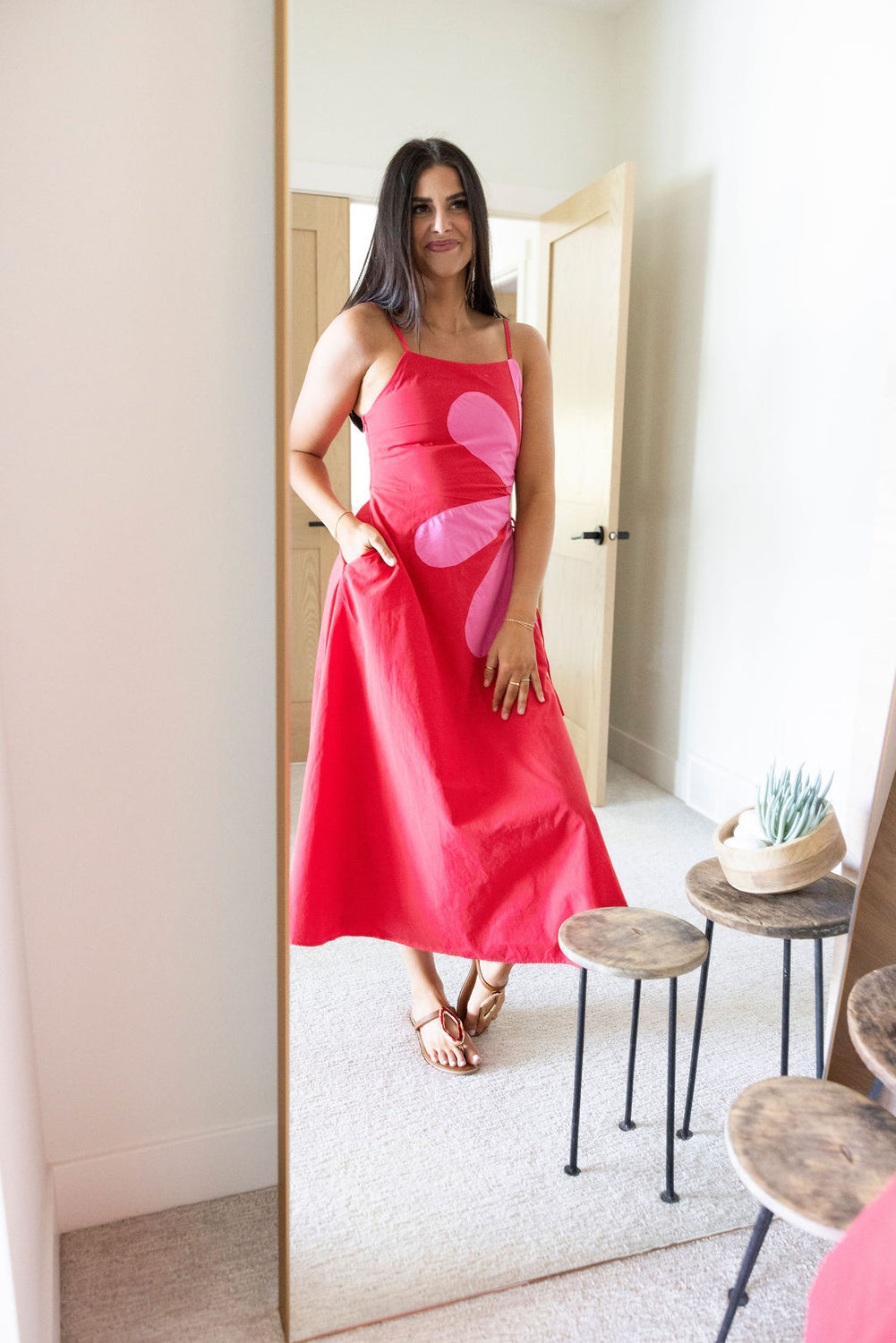 Stevie Floral Cutout Dress