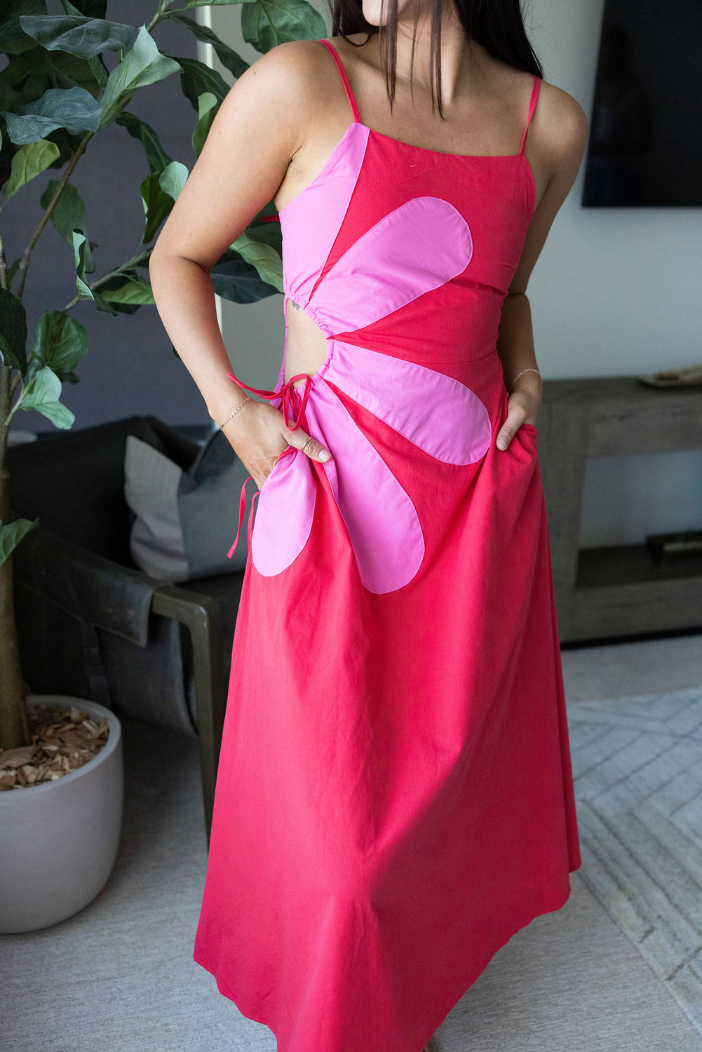 Stevie Floral Cutout Dress